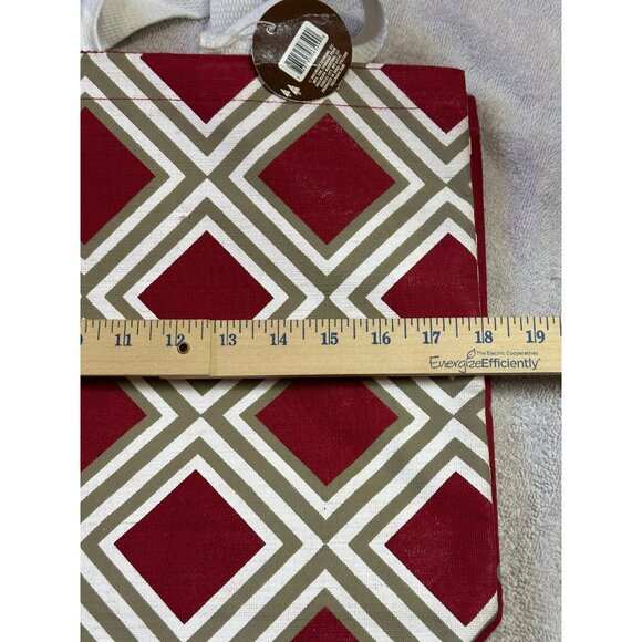 NEW Hallmark Tote Bag Set 2 Geometric Polka Dot Reusable Shopping Bags 18"x13" - Picture 9 of 11